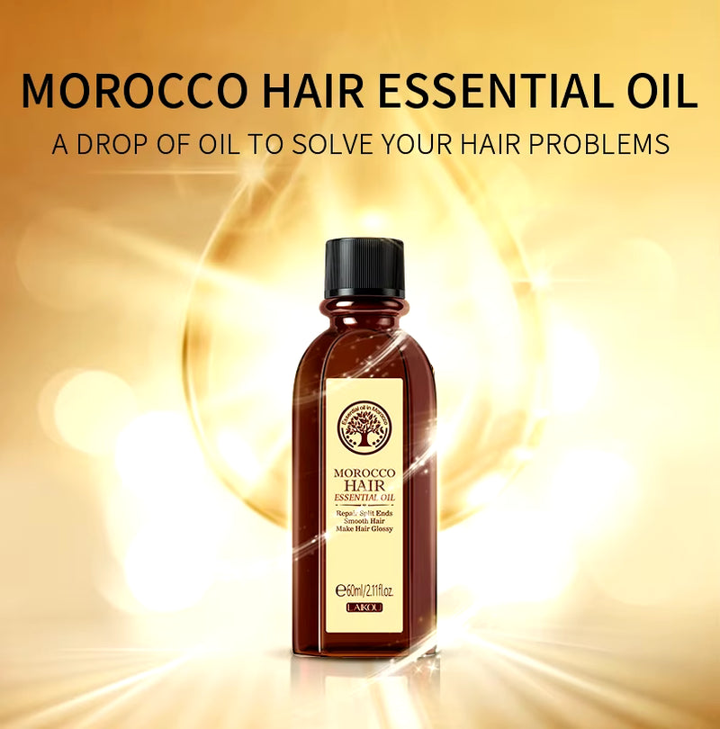 Moroccan Argan Oil Hair Essence - Moisturizing and Nourishing Treatment for Dry, Damaged Hair (60ml)